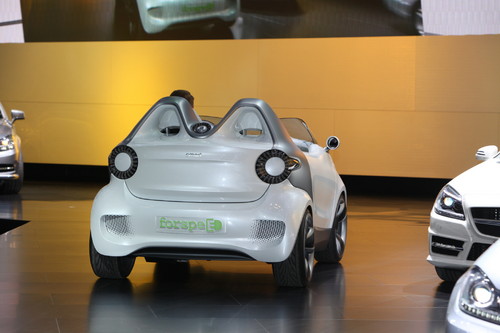 Auftritt bei der Mercedes-Benz-Pressekonferenz: Smart Forspeed.