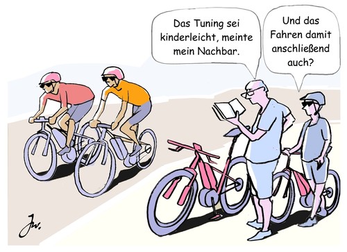 Comic: E-Bike.