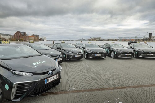 Der dänische Fahrdienstleister DRIVR setzt den Toyota Mirai als Taxi in Kopenhagen ein.