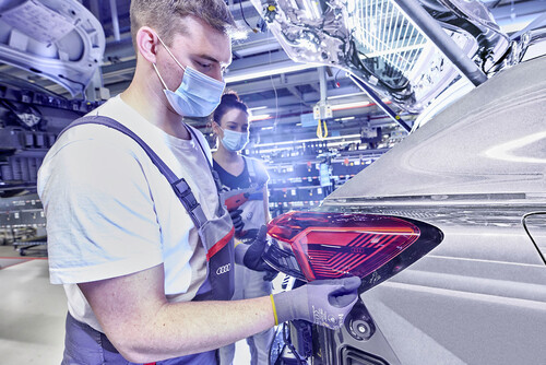Produktion des Audi Q4 e-Tron.