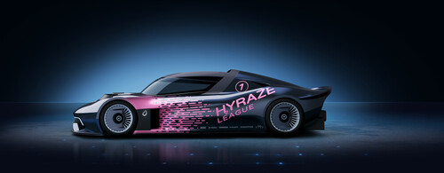 So oder so ähnlich könnten die Wasserstoff-Rennwagen der geplanten Hyraze-Motorsportserie aussehen, für die HWA und Schaeffler die technische Basis liefern.
