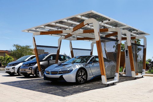 Solar-Carport für BMW i3, i8 und andere.