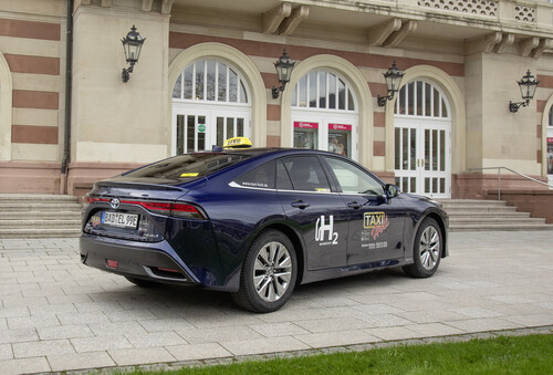 Toyota Mirai als Taxi in Baden-Baden.