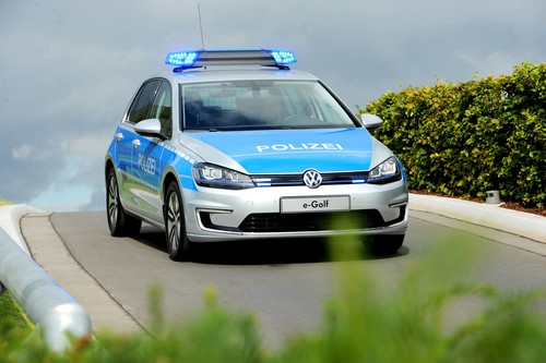 Volkswagen E-Golf für die Polizei.