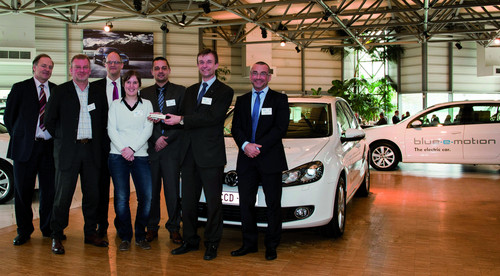Volkswagen übergab in Belgien zehn Golf Blue-e-Motion an Testkunden.