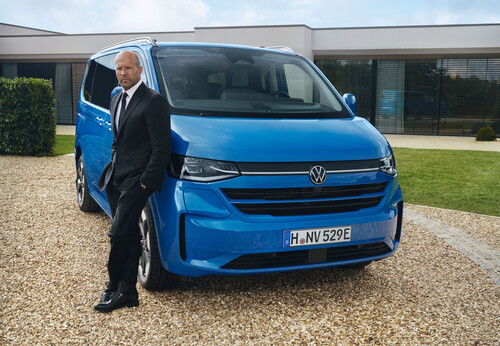 VW Transporter und „The Transporter“-Schauspieler Jason Statham.