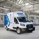 Brennstoffzellen-Prototyp für Testzwecke: Ford E-Transit FCEV.