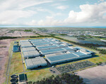 Volkswagen und PowerCo SE bauen ihre bislang größte Zellfabrik in Kanada: Visualisierung der Gigafabrik St. Thomas, Ontario.
